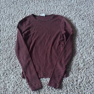 Striped Long Sleeve Cotton On Top